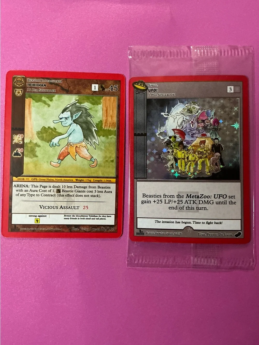 Meta Zero Unopened UFO and Opened Teihiihan